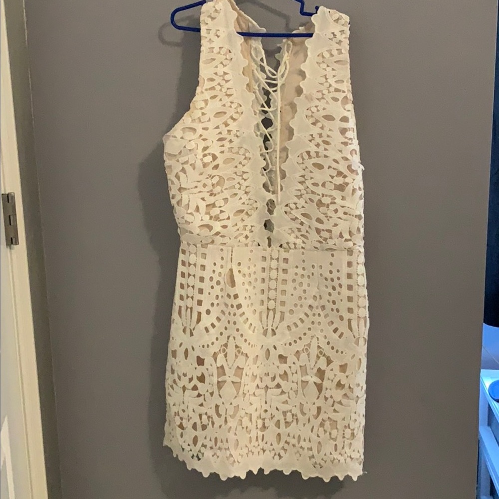 Lace white dress